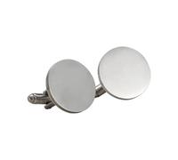 Gemelli vuoti 20 pezzi classici da uomo dorato nero argento vuoto in acciaio inox gemelli rotondi a forma cabochon per uomini regali per fai da te, Misura unica, Acrilico, Non pietra preziosa