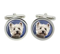 Gemelli West Highland White Terrier In Scatola Cromata
