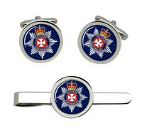 Gemelli Wiltshire Constabulary e Set Fermo Cravatta