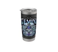 Gemelli, zodiaco, scheletro, gemelli, astrologia, compleanno Bicchiere termico in acciaio inox doppia parete
