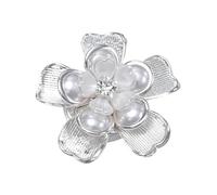 Gemello a Scatto Floreale Gioielli Eleganti con Perla