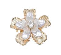 Gemello a Scatto Floreale Gioielli Eleganti con Perla