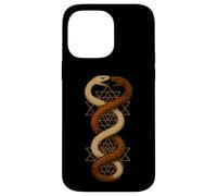 Gemello serpente Sri Yantra Sacra Geometria Simbolo Arte Custodia per iPhone 14 Pro Max