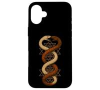 Gemello serpente Sri Yantra Sacra Geometria Simbolo Arte Custodia per iPhone 16 Plus