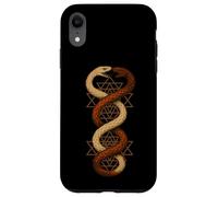 Gemello serpente Sri Yantra Sacra Geometria Simbolo Arte Custodia per iPhone XR