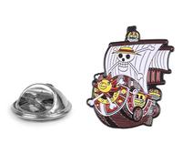 Gemelolandia | | Pin nave pirata bianca dell'anime | Spille originali da regalare | Per camicie, vestiti o per il tuo zaino | Dettagli divertenti, piccolo, Ottone, Non applicabile
