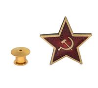 Gemelolandia Spilla a forma di stella con simbolo comunista URSS | Spille Originali e convenienti da regalare | Per camicie, vestiti o zaini | Dettagli divertenti