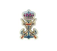 Gemelolandia Spilla Marine Pin per abbigliamento Perni originali Spille esercito spagnolo dorato 18x18 mm Fanteria marina spagnola, 2 x 1,2 cm, Ottone