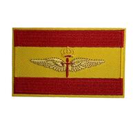 Gemelolandia | Toppe con Bandiera della Spagna FAMET 8 x 5 cm | Patch Stickers Adesivi per Abiti, Giacche, Pantaloni, Camicie e Oggetti in Tessuto