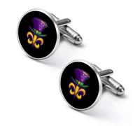 Gemelos de hombre Mardi Gras, gemelos de aleación para camisa, gemelos para esmoquin, accesorios para negocios y bodas.