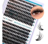 GEMERRY 3D Effect Ciglia Finte 40D/50D Cluster Volume Russo 10-18mm mix 0.07 mm D Curl Fai Da Te a Casa per Principianti Individuali Professional Ciglia Finte Extension(3D-40D+50D-0.07D-10-18mm)