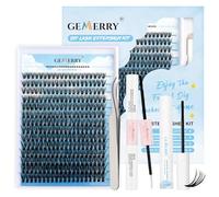 GEMERRY 40D Ciglia Finte Ciuffetti Kit Cluster Lashes C Curl 8-16mm