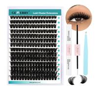 GEMERRY Ciglia Finte Ciuffetti Kit 80D Ciuffi a Ciglia 0.07mm D Curl 10-18mm con