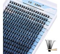 Gemerry, Ciuffetti 280 pcs 50D Cluster Volume Russo 8-16mm mix 0.07 mm Curvatura D Fai Da Te a Casa per Principianti Individuali Professional Naturali Ciglia Finte Extension Ciglia （50D-0.07D-8-16mix）
