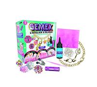GEMEX - Pacchetto Galassia, Atelier (1 lampada UV + liquido magico + 2 stampi + accessori), Kit creazione di gioielli unici e personalizzati, 3 min Chrono, GEMEX20, multicolore