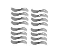 Gemfan - 16 eliche per droni a 2 pale da 40 mm, 8 CW, 8 CCW, foro da 1 mm, compatibili con motore brushless 1102, per RC FPV Racing Freestyle Tinywhoop Drones Mobula7 (grigio)
