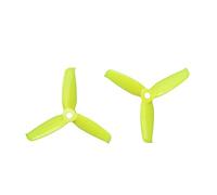 Gemfan 2 Coppie Flash 3052 3.0x5.2 PC 3-Blade Elica Prop 5mm Foro di Montaggio per 1306-1806 Motore RC Drone Quadcopter (Giallo)