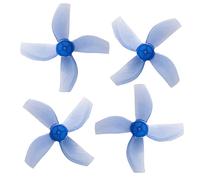 Gemfan 4 paia di eliche a 3 lame/4 pale da 1,0 mm CW CCW PC Paddle per 08028 Motor Freestyle Racing Tinywhoop Drone (4 lame, blu)