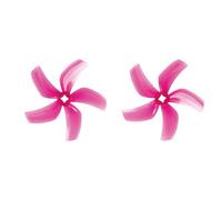Gemfan D76 Ducted 76 mm 3inch Five-Blade elica per RC Cinewhoop Drone, 2 paia di 5 blade PC Prop for FPV Racing Freestyle Quadcopter, Low Noise 3in Prop (rosa chiaro)