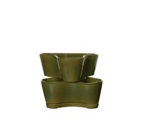 Gemi Planter Set di 2 Verde Muschio