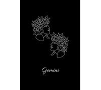 Gemini: 6”X9” Journal/ Notebook/ Diary. 150 pages. College ruled paper. Includes cover page. Matte-finish on exterior cover.
