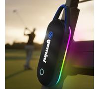Gemini - Altoparlante magnetico Bluetooth per golf cart da 60 W, luci stereo RGB per feste, impermeabile IPX6, ricarica rapida USB-C, batteria da 4000 mAh per portellone posteriore, avventure