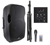 GEMINI AS 12 BLU PACK cassa amplificata + stativo + microfono karaoke feste ecc.