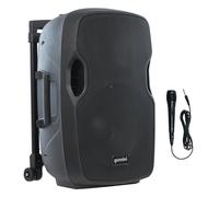 GEMINI - AS 12TOGO - 12-inch BT portable speaker on battery with wired microphone