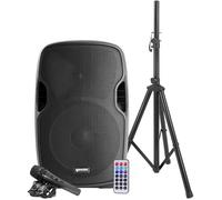 GEMINI AS 15 P BLU PACK CASSA ATTIVA 15" BLUETOOTH + LETTORE MP3 STATIVO MIC