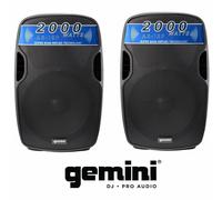 GEMINI AS 15 P COPPIA diffusore attivo amplificato 15" live karaoke dj set 600W
