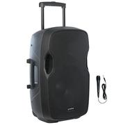 GEMINI - AS 15TOGO - 15-inch BT portable speaker on battery with wired microphone