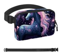 Gemini - Cintura da corsa con segni zodiacali, cintura da allenamento per telefono, denaro, chiavi, passaporto, carta di credito, regolabile, per donne e uomini, marsupio da viaggio per corridori,