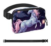 Gemini - Cintura da corsa con segni zodiacali, cintura da allenamento per telefono, denaro, chiavi, passaporto, carta di credito, regolabile, per donne e uomini, marsupio da viaggio per corridori,