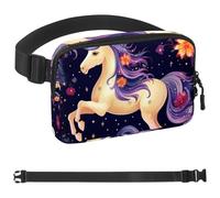 Gemini - Cintura da corsa con segni zodiacali, cintura da allenamento per telefono, denaro, chiavi, passaporto, carta di credito, regolabile, per donne e uomini, marsupio da viaggio per corridori,