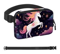 Gemini - Cintura da corsa con segni zodiacali, cintura da allenamento per telefono, denaro, chiavi, passaporto, carta di credito, regolabile, per donne e uomini, marsupio da viaggio per corridori,