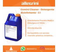 GEMINI CLEANER 5 L Allegrini - DETERGE E DISINFETTA Palestre, hotel, scuole..