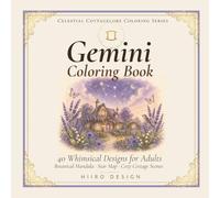 Gemini Coloring Book: 40 Whimsical Designs for Adults