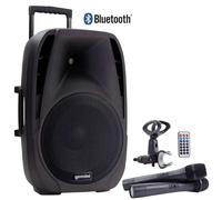 GEMINI ES 15 TO GO diffusore portatile trolley bluetooth + 2 radiomicrofoni NEW