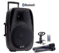 GEMINI Cassa Amplificata Bluetooth Diffusore 2 Vie Potenza 200 Watt Ingresso Mic Cassa trolley - ES-15TOGO