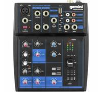 GEMINI GEM 05 USB MIXER AUDIO BLUETOOTH / USB 5 CANALI PHANTOM DSP LIVE KARAOKE