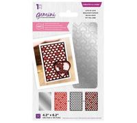 Gemini Gem-DSD-CAD-LOL Fustella in Metallo Double-Face, Motivo: Lots of Love, Argento, taglia unica