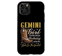 Gemini Girl Entrando nel mio compleanno con i miei stivali Custodia per iPhone 11 Pro
