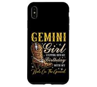 Gemini Girl Entrando nel mio compleanno con i miei stivali Custodia per iPhone XS Max