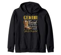 Gemini Girl Entrando nel Mio Compleanno con i Miei Stivali Felpa con Cappuccio