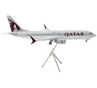 Gemini Jets G2QTR1243 Boeing 737-MAX8 Qatar A7-BSC 1:200 Modellino di aereo, Bianco