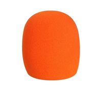 Gemini_Mall® - Copertura per microfono in schiuma, 45 mm, colore: Arancione