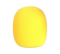 Gemini_Mall® - Copertura per microfono in schiuma, 45 mm, colore: Giallo