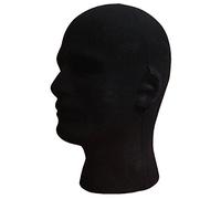 Gemini_mall®, espositore a testa di uomo in polistirolo, testa di manichino per parrucche, cappelli, colore bianco