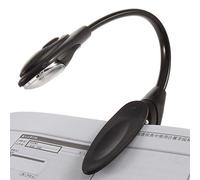 Gemini_mall Mini bianco LED Clip On Booklight Portatile Viaggio Book Lampada Luce di Lettura