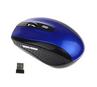 Gemini _ Mall® mouse senza fili, 2.4 G Wireless USB mouse ottico per PC laptop notebook computer cordless mouse con Nano ricevitore, 6 pulsanti, per Windows Mac Linux vista MacBook Pro Apple iMac blu
